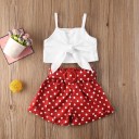 Tyttöjen hihaton paita ja shortsit L1127 3