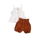 Tyttöjen hihaton paita ja shortsit L1144 4