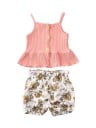 Tyttöjen hihaton paita ja shortsit L1144 6