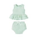 Tyttöjen hihaton paita ja shortsit L1332 3