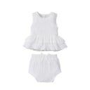 Tyttöjen hihaton paita ja shortsit L1332 1