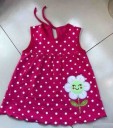 Tyttöjen kesämekko pilkuilla J618 1