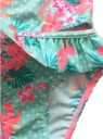 Tyttöjen kukkakuvioinen yksiolkaiminen bikini hameella 3