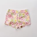 Tyttöjen kukkakuvioiset shortsit J614 1