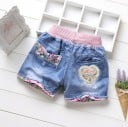 Tyttöjen printtikuvioiset shortsit J615 1