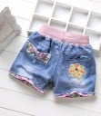 Tyttöjen printtikuvioiset shortsit J615 2