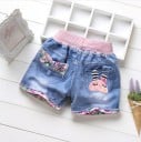 Tyttöjen printtikuvioiset shortsit J615 4
