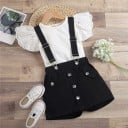 Tyttöjen T-paita ja shortsit L1146 3