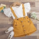 Tyttöjen T-paita ja shortsit L1146 1