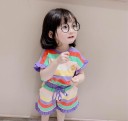 Tyttöjen T-paita ja shortsit L1338 7