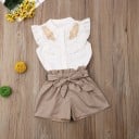 Tyttöjen toppi ja shortsit L1088 1