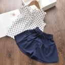 Tyttöjen toppi ja shortsit L1128 2