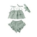 Tyttöjen toppi ja shortsit L1260 6