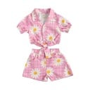 Tyttöjen toppi ja shortsit L1518 2