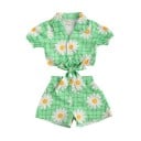 Tyttöjen toppi ja shortsit L1518 3