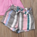 Tyttöjen toppi ja shortsit L1559 4