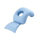 U-formet pude med hul til ansigtet Ergonomisk hovedstøtte Massagepude Memory-skum Åndbart materiale Komfortabel hvile 3