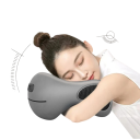 U-Shaped Multifunctional Pillow Memory Foam Sponge Core Ergonomic Head and Neck Support Relaxation Travel Breathable Napping at the Desk 30.2x16.8 cm 3