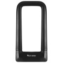 U zámek na kolo s dvojitým odemykáním 21 × 11 cm, šířka třmenu 7 cm, zamykací systém s klíčem, držák na rám kola 1