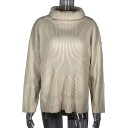 Übergroßer Rollkragenpullover für Damen G370 1