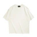 Übergroßes Kurzarm-T-Shirt für Damen, einfarbig, lockeres T-Shirt mit O-Ausschnitt, lässige Oversize-Passform, gerollte Ärmel, bequem 5