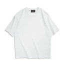 Übergroßes Kurzarm-T-Shirt für Damen, einfarbig, lockeres T-Shirt mit O-Ausschnitt, lässige Oversize-Passform, gerollte Ärmel, bequem 2