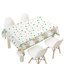 Ubrus desenat 220x130 cm cu animale din junglă safari, ubrus de masă din poliester, decor pentru petreceri de naștere pentru copii 1