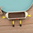 Uchwyt na kuchenną gąbkę 8,2 x 4,2 cm Ścienny odkapávací stojan na dřez Plastikowy organizer na kartáč i ściereczkę 3