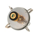 Udendørs camping gaskomfur 17,5x7,5 cm ultralet bærbar brænder med gasflaskeadapter udendørs madlavning vandreture camping 2