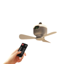 Udendørs campingventilator bærbar loftsventilator 8000mAh genopladeligt batteri fjernbetjening 3 hastigheder støjsvag drift 2