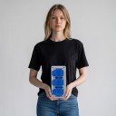 Udendørs tredobbelt stikkontakt til væg, vandtæt IP54, 16 A / 220 V, 180 × 80 × 70 mm, plast, grå-blå, til hus, have og opladning af bil 5