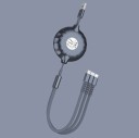 Udtrækkeligt USB-kabel 3-i-1 K637 4