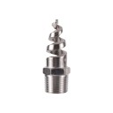 Ugello a spirale in acciaio inossidabile 1" 32,5 mm 316L con filettatura esterna anti-otturazione ampio spruzzo per irrigazione 1