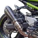 Uitlaatadapter voor motorfiets Kawasaki Z900 2017–2021 Type A Verbindingsbuis 51 mm Middenstuk Zilver Met veren en klem 4