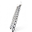 Uittrekbare zoldertrap 2,25 m Wand telescoopladder Breedte 60 en 70 cm Stalen constructie Wit Voor zolder en balkon 6