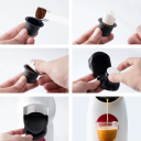 Újrahasználható őrölt kávé adapter Dolce Gusto kávéfőzőkhöz, környezetbarát utántöltő kapszula, takarékos otthoni kávémegoldás 2