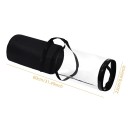 Úložný vak na balicí papiere 80×22 cm PVC polopr transparentný vak s rúčkou prenosný obal na role balicího papiera 2
