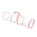 Úložný vak na balicí papíry 80×22 cm PVC průhledný vak s rukojetí přenosný obal na role balicího papíru 6