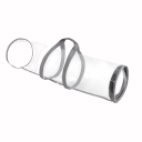 Úložný vak na balicí papíry 80×22 cm PVC průhledný vak s rukojetí přenosný obal na role balicího papíru 4