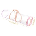 Úložný vak na balicí papíry 80×22 cm PVC průhledný vak s rukojetí přenosný obal na role balicího papíru 3