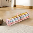 Úložný vak na balicí papíry 80×22 cm PVC průhledný vak s rukojetí přenosný obal na role balicího papíru 9