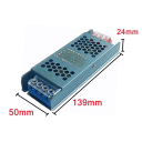 Ultra Thin Power Transformer AC220V to DC24V 100W 4.2A with Aluminium Housing for LED Lighting 139x50x24 mm 2