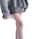 Ultradünne transparente Damen Nylonstrümpfe Feine elastische Strumpfhose Unsichtbare Nylons für den Alltag 17
