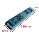 Ultradünner LED-Netztransformator 400W 24V 16,7A AC176-264V Aluminiumgehäuse Beleuchtungsquelle 239x50x24mm 2