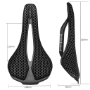 Ultrakevyt hiilikuituinen polkupyörän satula 25 x 15 cm Ontto ja hengittävä 3D-satula maasto- ja sorapyöriin Ergonominen muotoilu 4