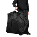 Ultralehký skládací invalidní vozík ENCAREFOR 5,8 kg šířka sedu 51 cm pro dospělé přenosný černá a světle modrá s držákem nápojů 4