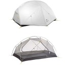 Ultralehký stan pentru 2 persoane 210 x 255 x 100 cm gri din nylon rezistent 20D Trei sezoane turistice pentru expediții și călătorii de o zi 5