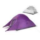 Ultralehký stan pre 2 osoby 200 x 210 x 125 cm z odolného 210T polyesteru Třísezónny turistický stan pre pešie výpravy 2