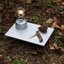 Ultraleichter faltbarer Aluminiumtisch 29,7 x 21 x 7,8 cm Tragbarer robuster Mini-Tisch für Camping Picknick Wandern Gewicht 395 g 5