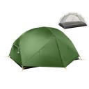 Ultraleichter Zelt für 2 Personen 210 x 255 x 100 cm aus strapazierfähigem 210T Polyester Dreijahreszeiten-Trekkingzelt für Ausflüge 2